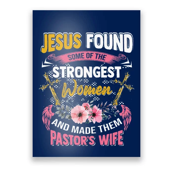 Funny Christian Appreciation Pastors Wife Gift Poster