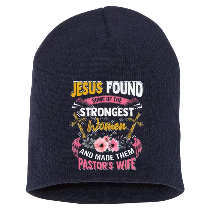 Funny Christian Appreciation Pastors Wife Gift Short Acrylic Beanie