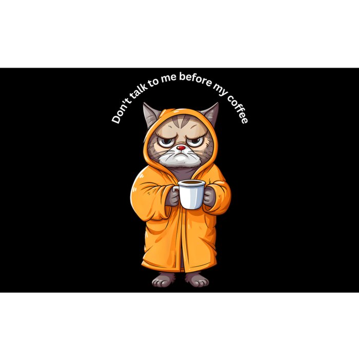 Funny Cat And Coffe Angry Cat Meme Rain Coat Im Fine Bumper Sticker