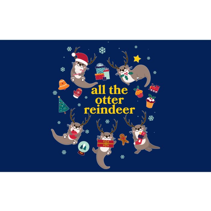 Funny Christmas All The Otter Reindeer Bumper Sticker