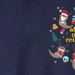 Funny Christmas All The Otter Reindeer Softstyle Adult Sport Polo