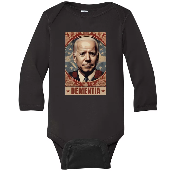 Funny Conservative Anti Joe Biden Baby Long Sleeve Bodysuit