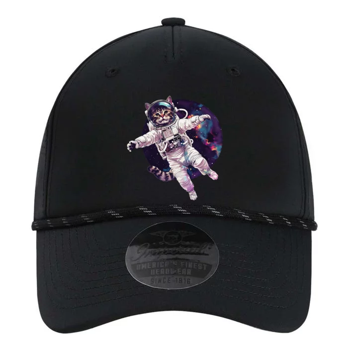 Funny Cat Astronaut In Space Gift Performance The Dyno Cap