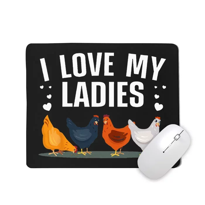 Funny Chicken Art Men Women Ladies Chicken Farmer Whisperer Mousepad