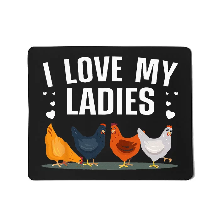 Funny Chicken Art Men Women Ladies Chicken Farmer Whisperer Mousepad