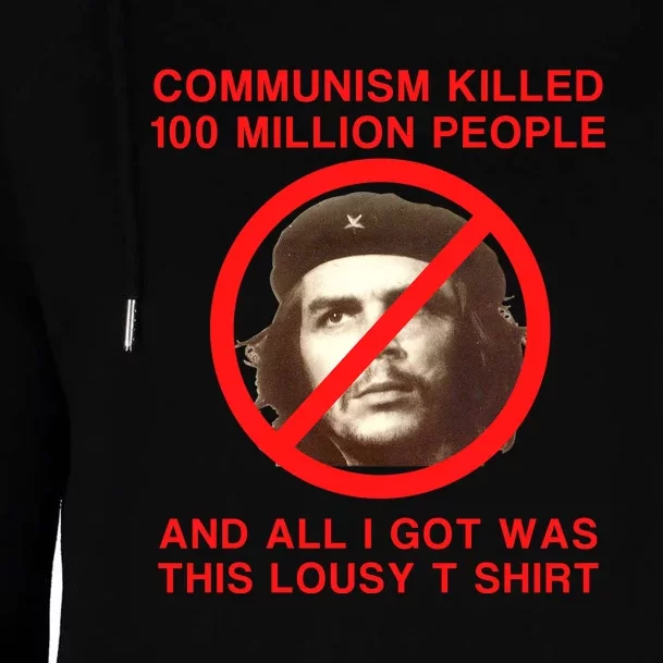 Funny Conservative Anti Communist Che Guevara Womens Funnel Neck Pullover Hood