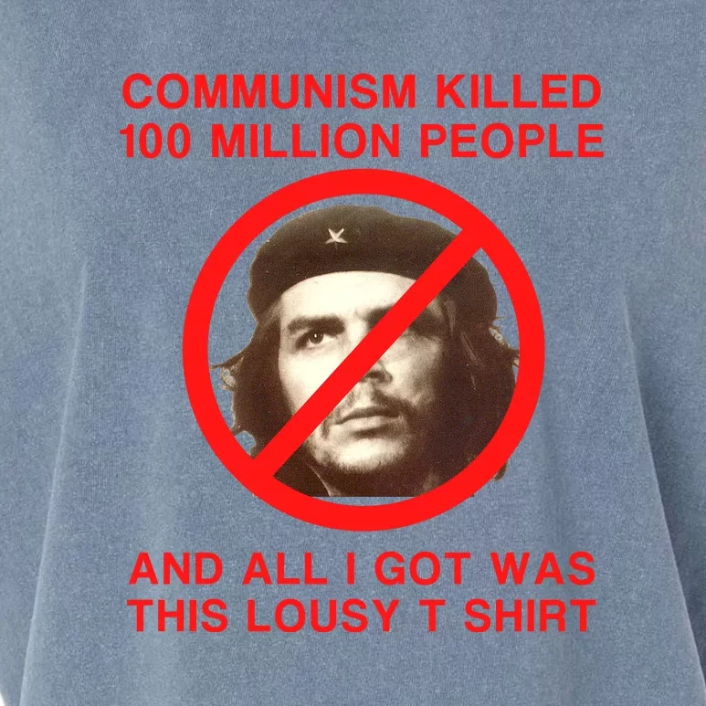 Funny Conservative Anti Communist Che Guevara Garment-Dyed Women's Muscle Tee