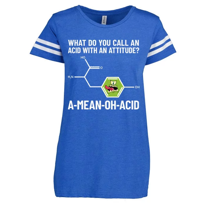 Funny Chemist Amino Acid Pun Ameanohacid Chemistry Enza Ladies Jersey Football T-Shirt