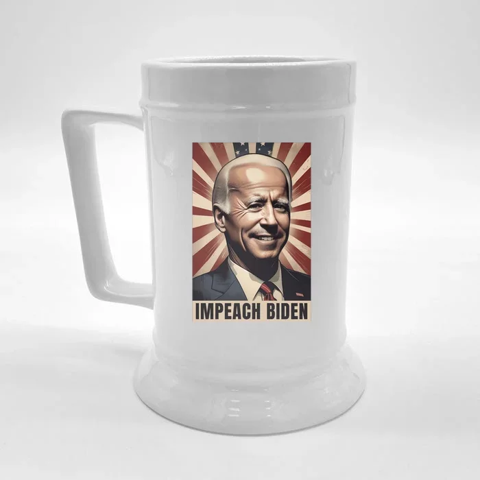 Funny Conservative Anti Joe Biden Front & Back Beer Stein