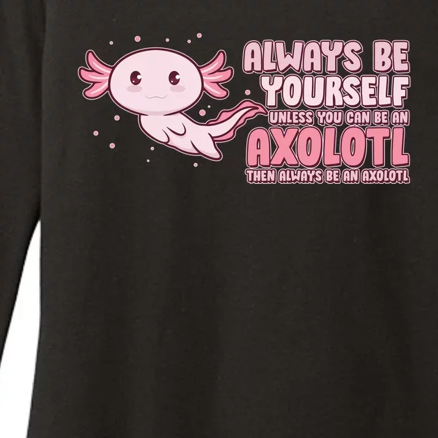 Funny Cute Always Be An Axolotl Womens CVC Long Sleeve Shirt