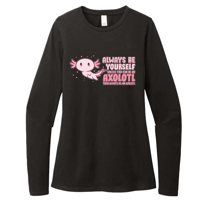 Funny Cute Always Be An Axolotl Womens CVC Long Sleeve Shirt