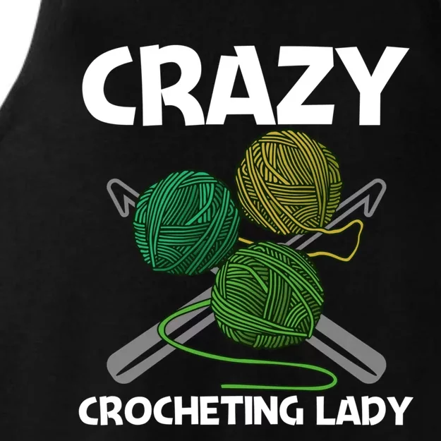 Funny Crocheting Art Mom Crochet Handicraft Lovers Gift Ladies Tri-Blend Wicking Tank