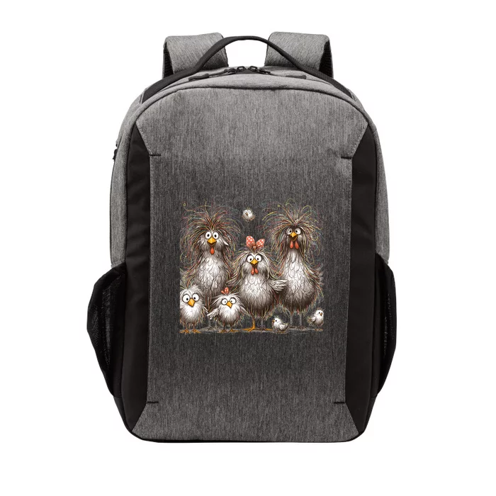 Funny Chicken Art Eagerlys Colorful Vector Backpack