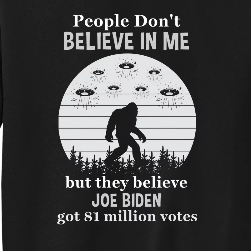 Funny Conservative Anti Biden Bigfoot Tall Sweatshirt