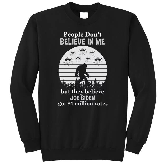 Funny Conservative Anti Biden Bigfoot Tall Sweatshirt