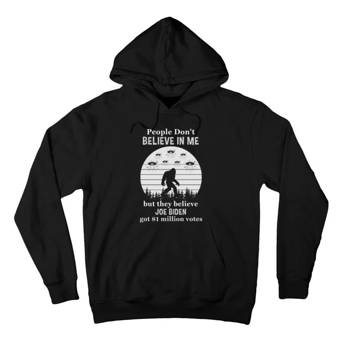 Funny Conservative Anti Biden Bigfoot Tall Hoodie