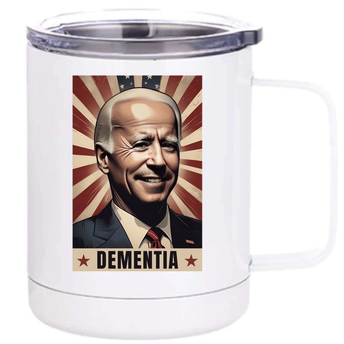 Funny Conservative Anti Joe Biden Front & Back 12oz Stainless Steel Tumbler Cup