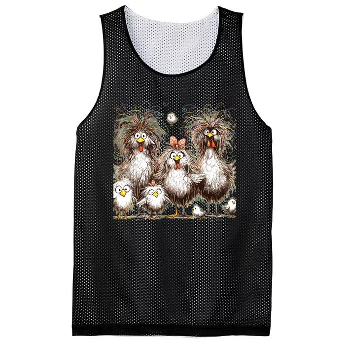 Funny Chicken Art Eagerlys Colorful Mesh Reversible Basketball Jersey Tank