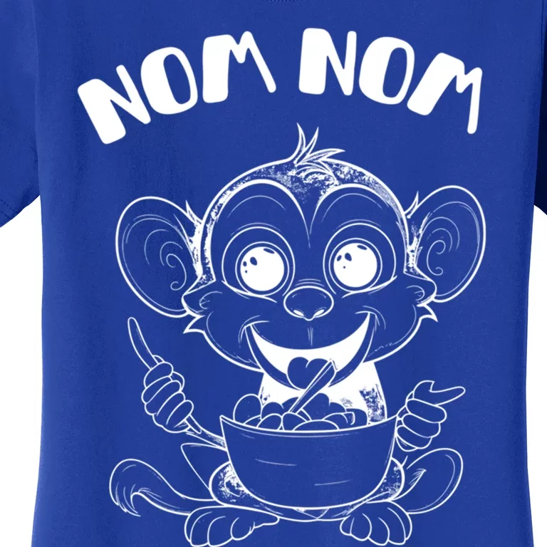 Funny Cartoon Animal Gift Funny Quote Yummy Monkey Gift Women's T-Shirt