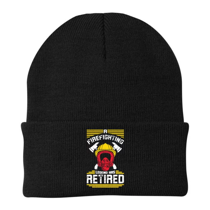 Firefighter Costume A Firefighting Legend Has Retired Knit Cap Winter Beanie