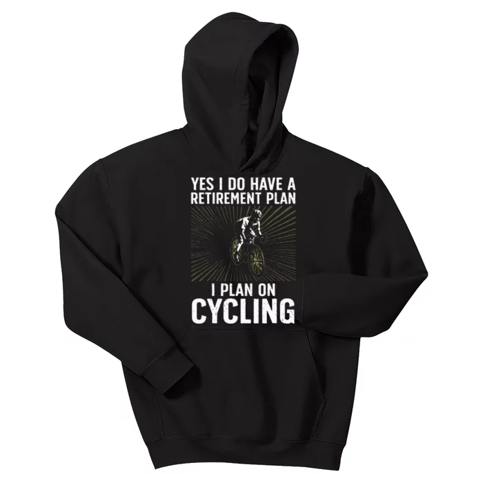 Funny Cycling Art For Men Women Bicyclist Bike Racing Biker Kids Hoodie