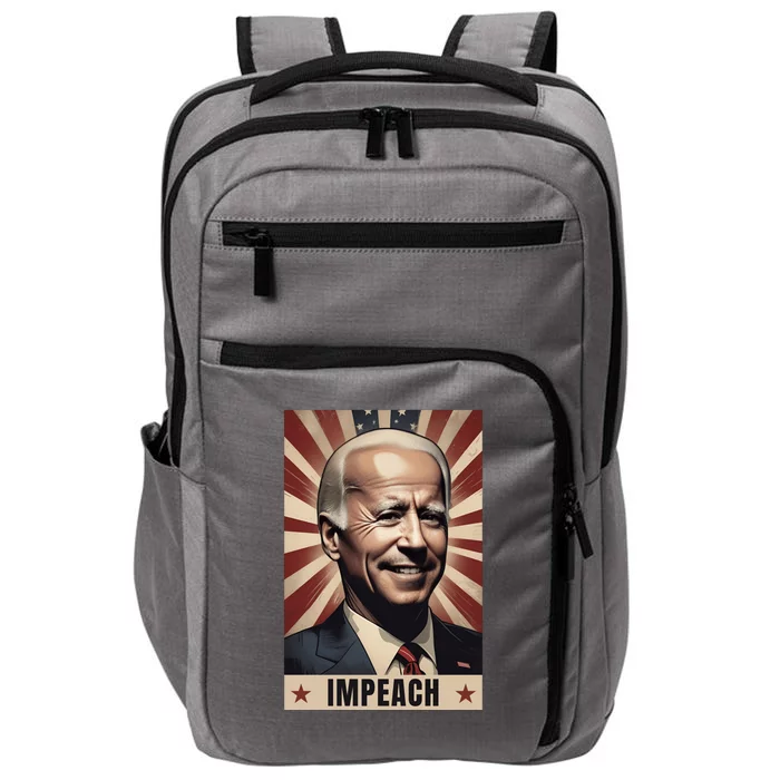 Funny Conservative Anti Joe Biden Impact Tech Backpack