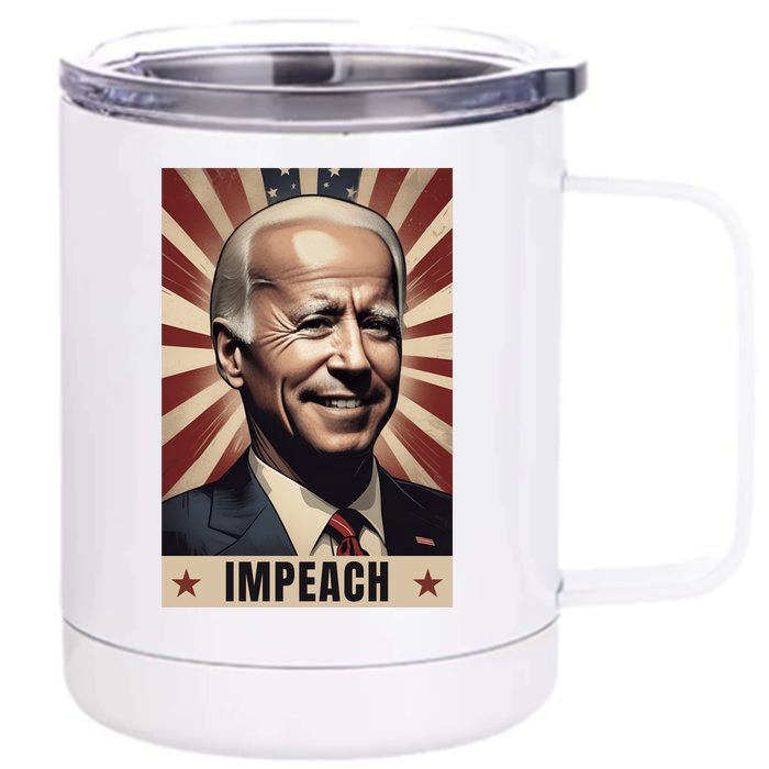 Funny Conservative Anti Joe Biden Front & Back 12oz Stainless Steel Tumbler Cup