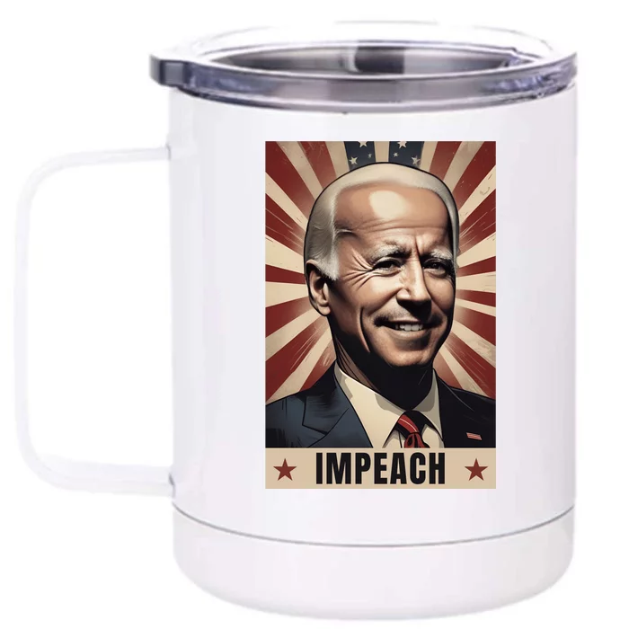 Funny Conservative Anti Joe Biden Front & Back 12oz Stainless Steel Tumbler Cup