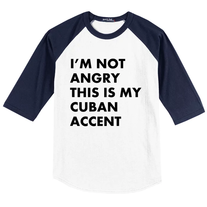 Funny Cuban Accent Cuba Saying Voice Gifgift Baseball Sleeve Shirt