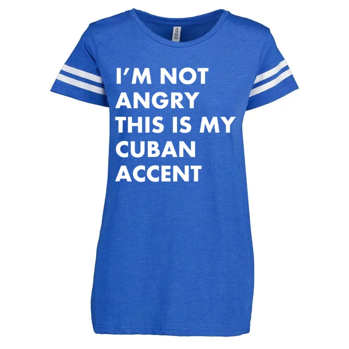 Funny Cuban Accent Cuba Saying Voice Gifgift Enza Ladies Jersey Football T-Shirt