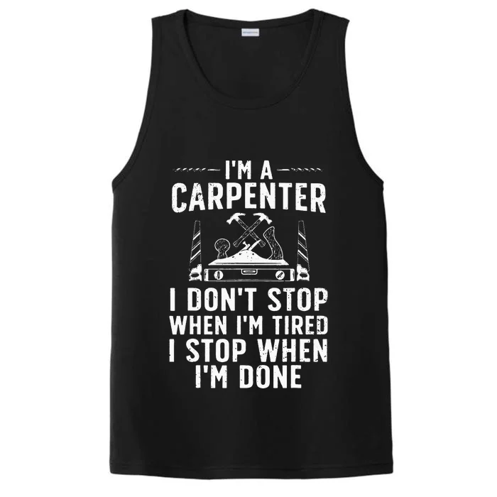 Funny Carpenter Art For Wo Carpenter Tool Carpentry Performance Tank