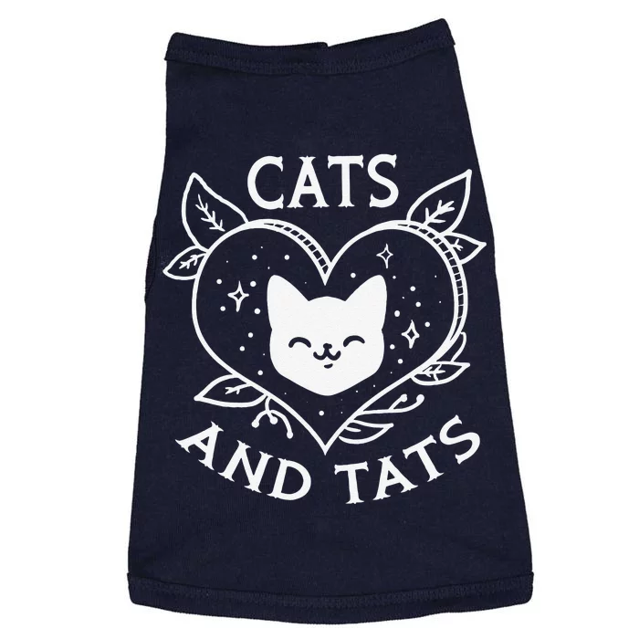 Funny Cats And Tats Product Tattoo Art Design Doggie Tank