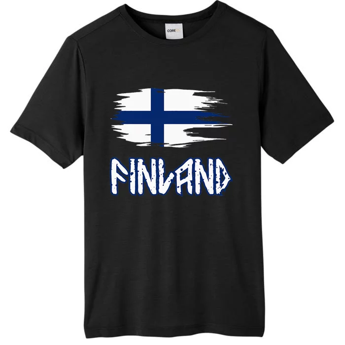 Finland Cool Ancient Nordic Style Flag ChromaSoft Performance T-Shirt