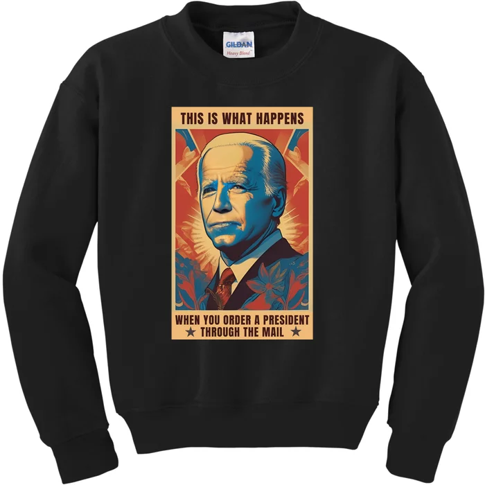 Funny Conservative Anti Joe Biden Kids Sweatshirt