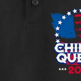 Funny Chips And Queso Patriotic Political Voter Humor 2024 Dry Zone Grid Performance Polo