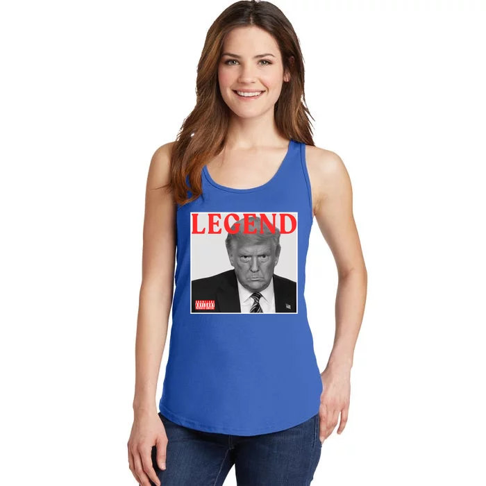 Funny Cd Album Cover Trump Legend Funny Gift Ladies Essential Tank