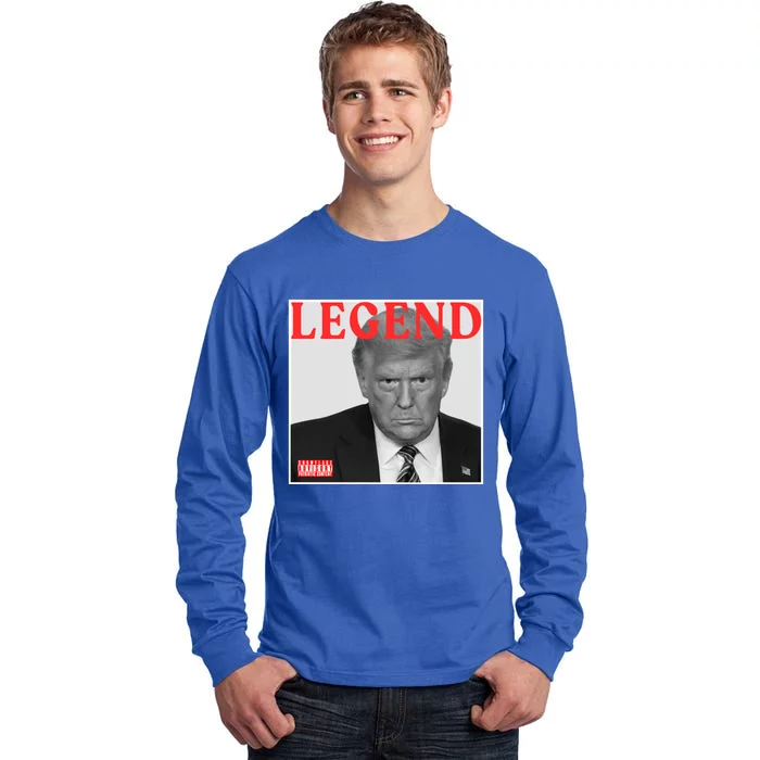 Funny Cd Album Cover Trump Legend Funny Gift Tall Long Sleeve T-Shirt