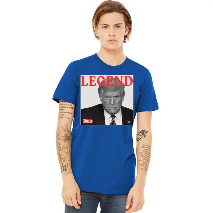 Funny Cd Album Cover Trump Legend Funny Gift Premium T-Shirt