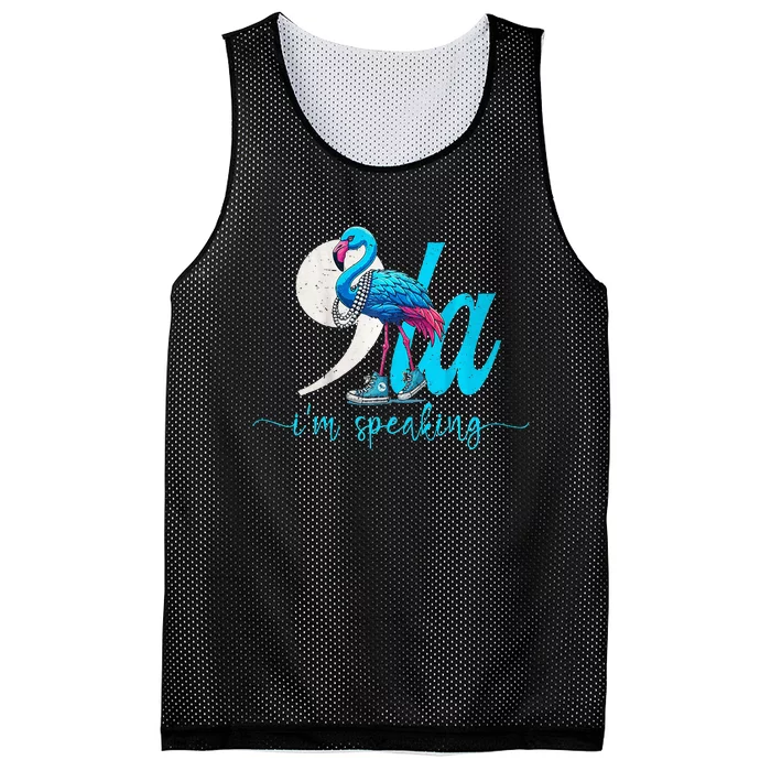 Flamingo Chucks And Pearls Funny Comma La Kamala Harris 2024 Premium Mesh Reversible Basketball Jersey Tank