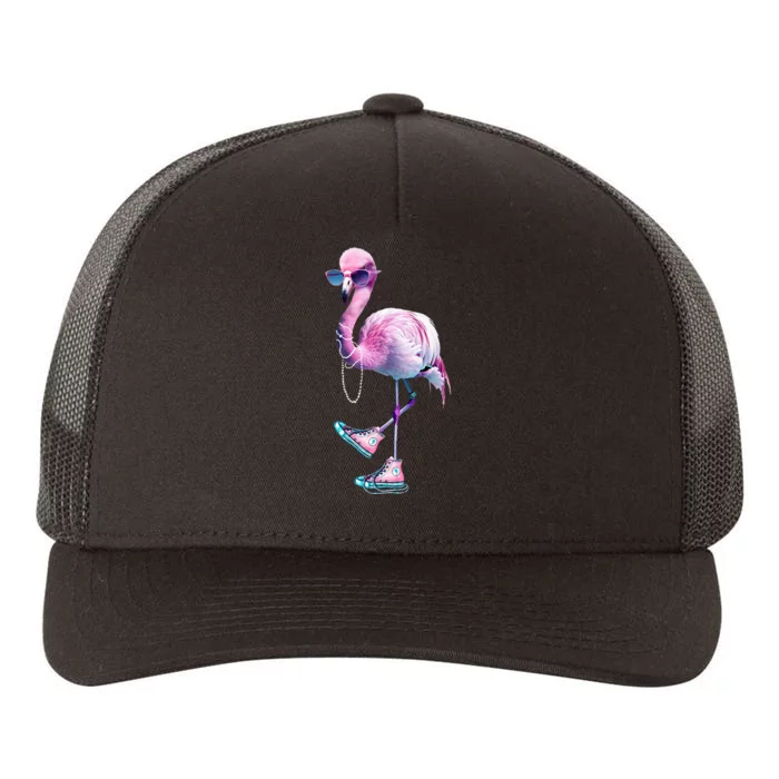 Flamingo Chucks And Pearls Funny Voting 2024 Yupoong Adult 5-Panel Trucker Hat