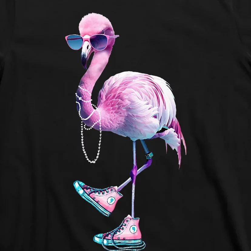 Flamingo Chucks And Pearls Funny Voting 2024 T-Shirt