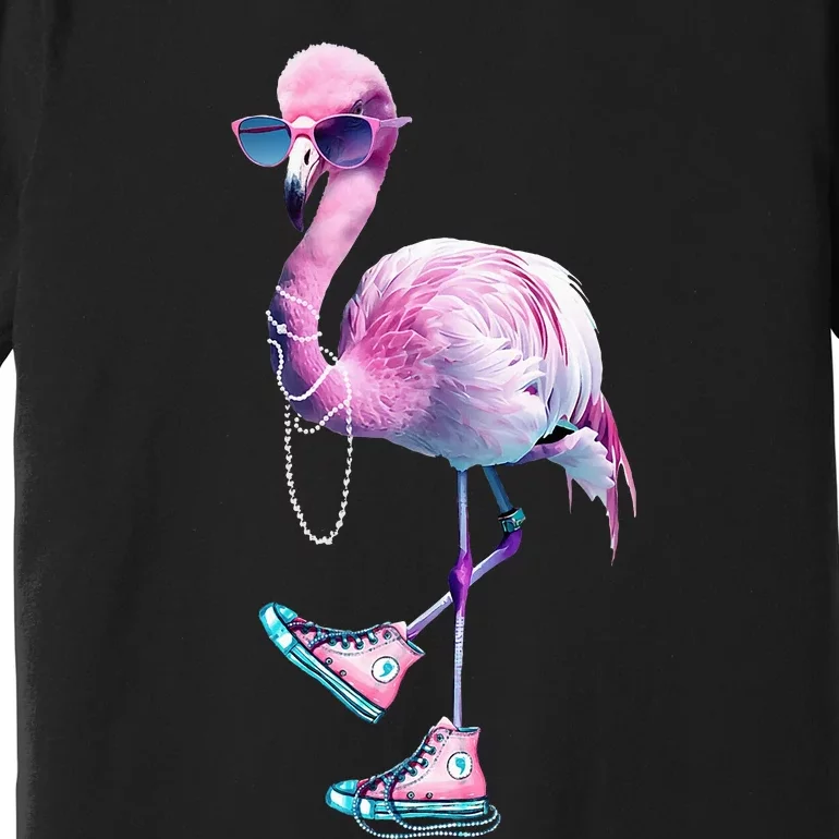 Flamingo Chucks And Pearls Funny Voting 2024 Premium T-Shirt