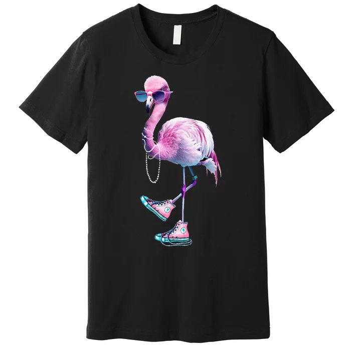 Flamingo Chucks And Pearls Funny Voting 2024 Premium T-Shirt