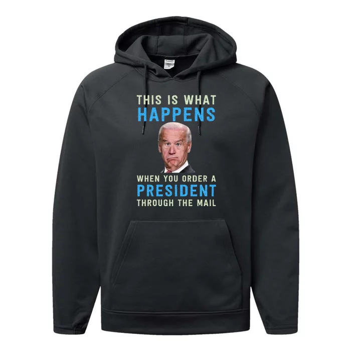 Funny Conservative Anti Joe Biden This Is What Happens... Performance Fleece Hoodie