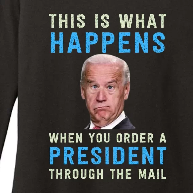 Funny Conservative Anti Joe Biden This Is What Happens... Womens CVC Long Sleeve Shirt