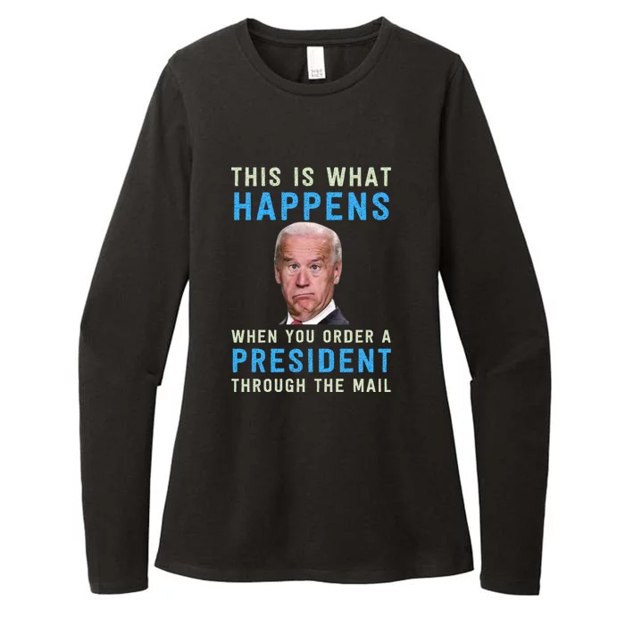 Funny Conservative Anti Joe Biden This Is What Happens... Womens CVC Long Sleeve Shirt