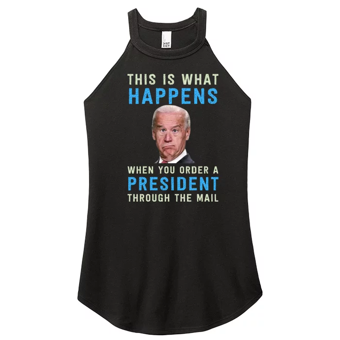 Funny Conservative Anti Joe Biden This Is What Happens... Women’s Perfect Tri Rocker Tank