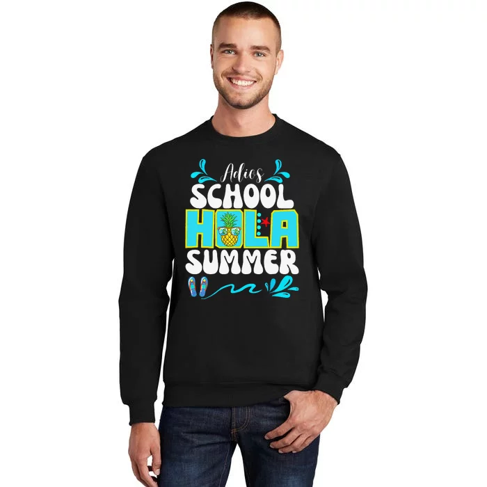 Funny Cute Adios School Hola Summer lovley Sweatshirt