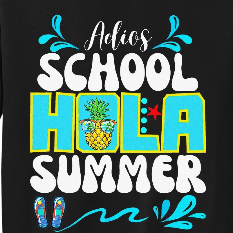 Funny Cute Adios School Hola Summer lovley Sweatshirt