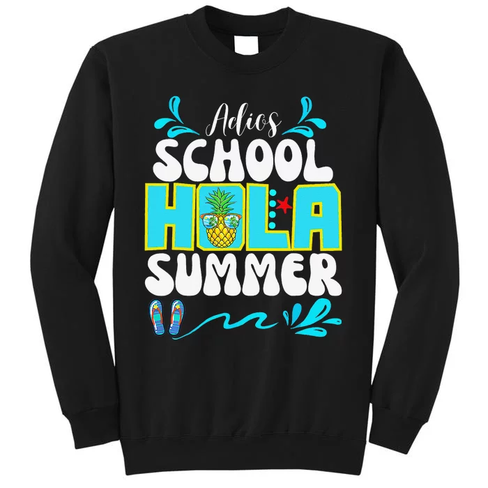 Funny Cute Adios School Hola Summer lovley Sweatshirt